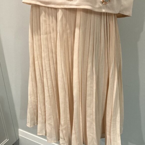 Topshop Pink Tulle Pleated Floral Sequins Mini Dress - Picture 8 of 14